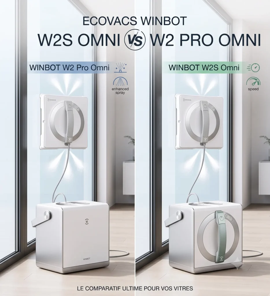 Ecovacs Winbot W2S Omni vs W2 Pro Omni