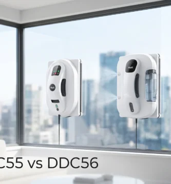 Hutt DDC55 vs DDC56 en action sur une baie vitrée