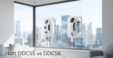 Hutt DDC55 vs DDC56 en action sur une baie vitrée