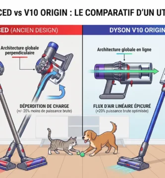 image d'illustration V10 Origin vs Dyson V8 Advanced